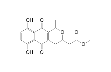 Methyl 6,9-dihydroxy-1-methyl-5,10-dioxonaphtho[2,3-c]pyran-3-acetate