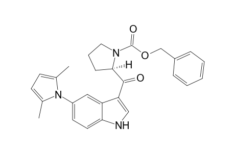 (2R)-2-[5-(2,5-dimethylpyrrol-1-yl)-1H-indole-3-carbonyl]pyrrolidine-1-carboxylic acid benzyl ester