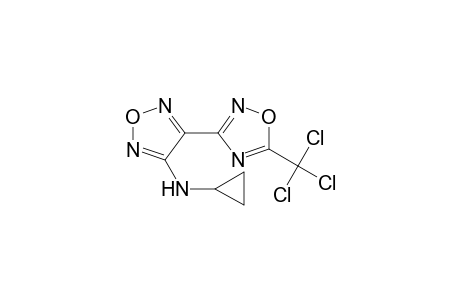 1,2,5-Oxadiazol-3-amine, N-cyclopropyl-4-[5-(trichloromethyl)-1,2,4-oxadiazol-3-yl]-