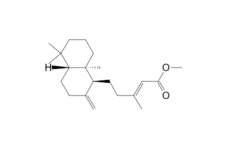 2-Pentenoic acid, 5-(decahydro-5,5,8a-trimethyl-2-methylene-1-naphthalenyl)-3-methyl-, methyl ester, [1S-[1.alpha.(E),4a.beta.,8a.alpha.]]-