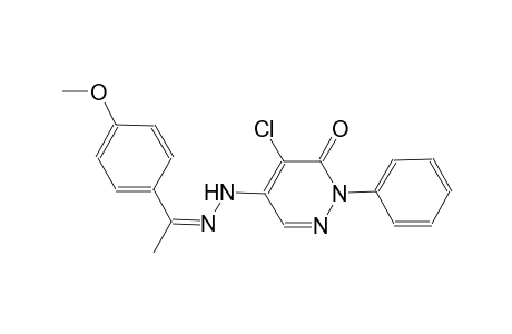 4-chloro-5-{(2Z)-2-[1-(4-methoxyphenyl)ethylidene]hydrazino}-2-phenyl-3(2H)-pyridazinone