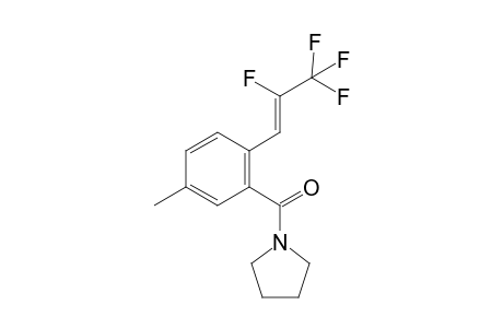 (Z)-(5-methyl-2-(2,3,3,3-tetrafluoroprop-1-en-1-yl)phenyl)(pyrrolidin-1-yl)methanone