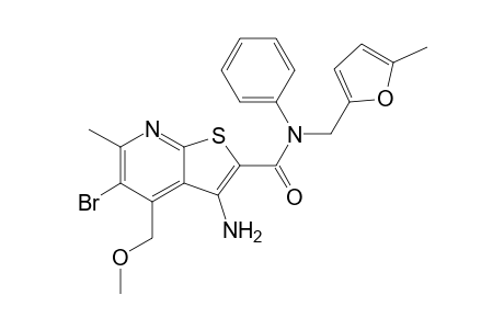 N2-(Phenyl)-N2-(5-methyl-2-furylmethyl)-3-amino-5-bromo-4-methoxymethyl-6-methylthieno[2,3-b]pyridine-2-carboxamide