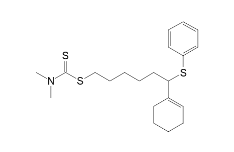 6-Cyclohexenyl-6-(phenylsulfanyl)hexyl N,N-dimethyldithiocarbamate