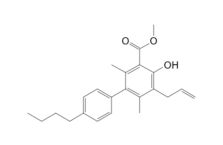 Methyl 5-allyl-4'-butyl-4-hydroxy-2,6-dimethylbiphenyl-3-carboxylate