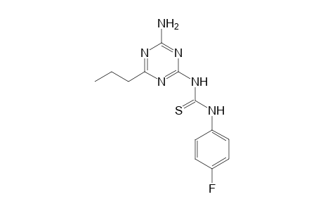 2-Amino-[4-3(4-fluorphenyl)thioureido]-6-propyl-1,3,5-triazine