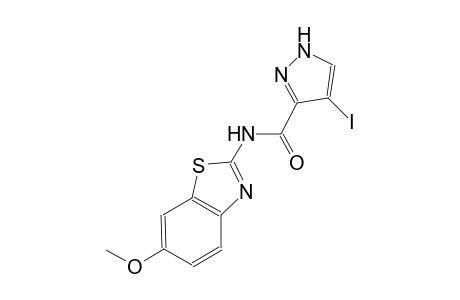 4-iodo-N-(6-methoxy-1,3-benzothiazol-2-yl)-1H-pyrazole-3-carboxamide
