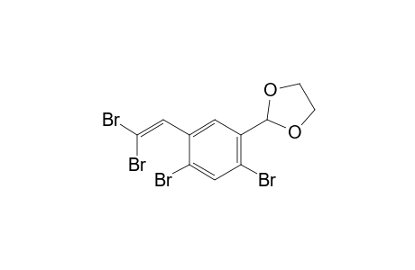 1,5-Dibromo-2-(2,2-dibromovinyl)-4-[1,3-]dioxolan-2-ylbenzene