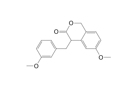 3H-2-Benzopyran-3-one, 1,4-dihydro-6-methoxy-4-[(3-methoxyphenyl)methyl]-