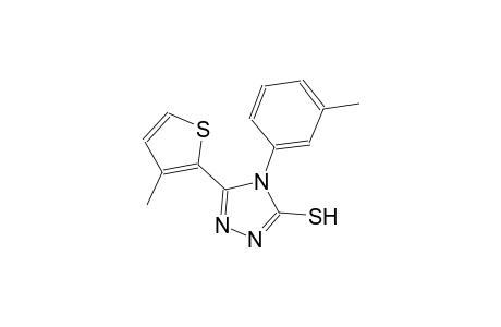 4-(3-methylphenyl)-5-(3-methyl-2-thienyl)-4H-1,2,4-triazole-3-thiol