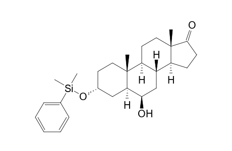 3.alphta.(-Dimethylphenylsiloxy)-6.beta.-hydroxy-5.alpha..-androstane-17-one