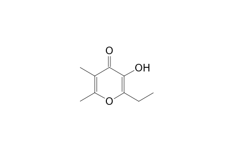 3-Hydroxy-2-ethyl-5,6-dimethyl-4-pyrone