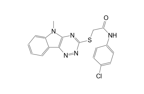 acetamide, N-(4-chlorophenyl)-2-[(5-methyl-5H-[1,2,4]triazino[5,6-b]indol-3-yl)thio]-