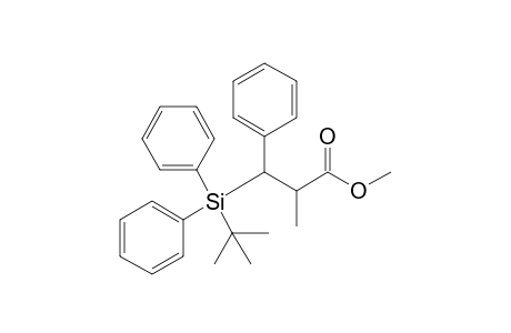 Methyl (2RS,3SR)-3-phenyl-3-tert-butyl(diphenyl)silyl-2-methylpropanoate