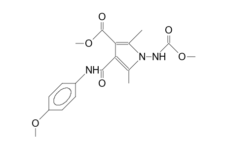 4-(4-Anisidinocarbonyl)-3-methoxycarbonyl-1-methoxycarbonylamino-2,5-dimethyl-pyrrole
