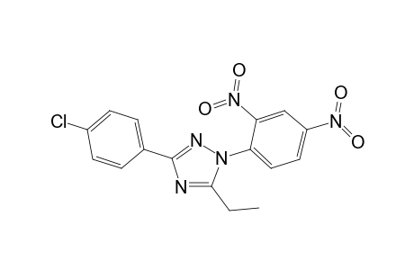 3-(4-Chlorophenyl)-1-(2,4-dinitrophenyl)-5-ethyl-1,2,4-triazole