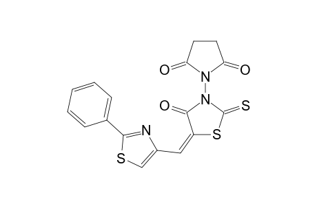 3-(2',5'-Dioxopyrrolidin-1'-yl)-5-{(2'-phenyl-1',3'-thiazol-4'-yl)methylene}-2-thioxothiazolidin-4-one