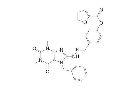 4-{(E)-[2-(7-benzyl-1,3-dimethyl-2,6-dioxo-2,3,6,7-tetrahydro-1H-purin-8-yl)hydrazono]methyl}phenyl 2-furoate