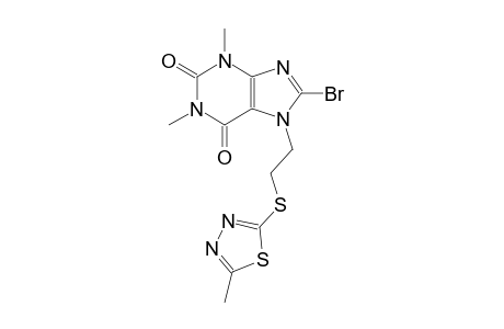 8-bromo-1,3-dimethyl-7-{2-[(5-methyl-1,3,4-thiadiazol-2-yl)sulfanyl]ethyl}-3,7-dihydro-1H-purine-2,6-dione