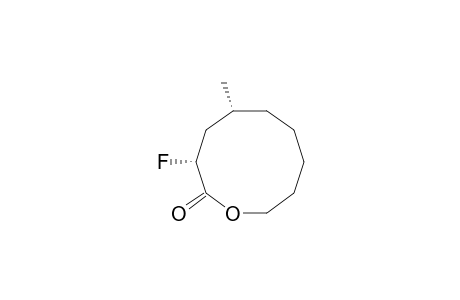 2-Oxecanone, 3-fluoro-5-methyl-, (3R*,5R*)-