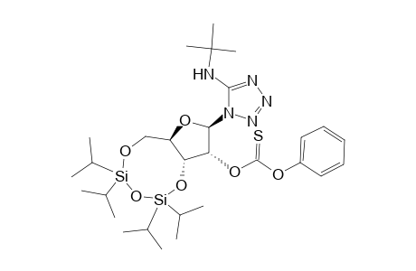 1H-Tetrazol-5-amine, N-(1,1-dimethylethyl)-1-[2-O-(phenoxythioxomethyl)-3,5-O-[1,1,3,3-tetrakis(1-methylethyl)-1,3-disiloxanediyl]-.beta.-D-ribofuranosyl]-