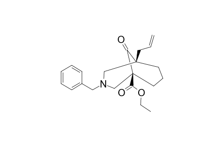 ETHYL-3-BENZYL-9-OXO-5-(2-PROPENYL)-3-AZABICYCLO-[3.3.1]-NONANE-1-CARBOXYLATE