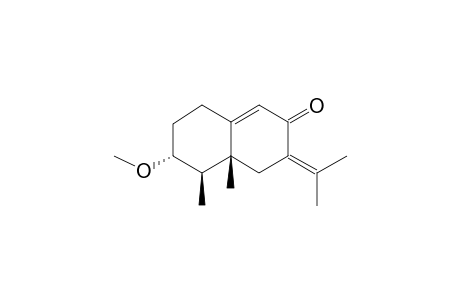 (4ar,5R,6R)-6-Methoxy-4A,5-dimethyl-3-(propan-2-ylidene)-4,4A,5,6,7,8-hexahydronaphthalen-2(3H)-one