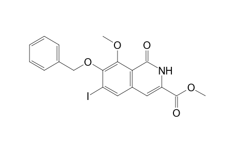 Methyl 7-Benzyloxy-6-iodo-8-methoxy-1-oxo-1,2-dihydro-isoquinoline-3-carboxylate