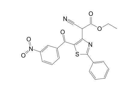 Ethyl Cyano[5-(3-nitrobenzoyl)-2-phenylthiazol-4-yl]acetate