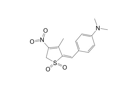 N,N-dimethyl-4-[(E)-(4-methyl-3-nitro-1,1-dioxo-2H-thiophen-5-ylidene)methyl]aniline