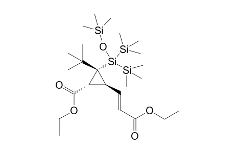 Ethyl 2-tert-butyl-3-((E)-3-ethoxy-3-oxoprop-1-enyl)-2-(1',1'-bistrimethylsilyl-1'- trimethylsiloxy)silylcyclopropanecarboxylate