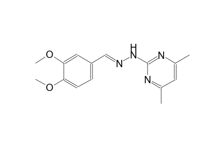 Benzaldehyde, 3,4-dimethoxy-, [4,6-dimethyl-2(1H)-pyrimidinylidene]hydrazone