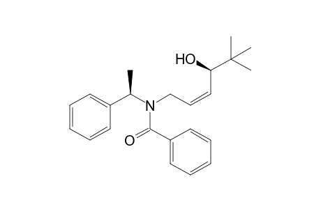 (3R)-2,2-Dimethyl-6-((R)-N-benzoyl-N-.alpha.-methylbenzylamino)-4-hexen-3-ol
