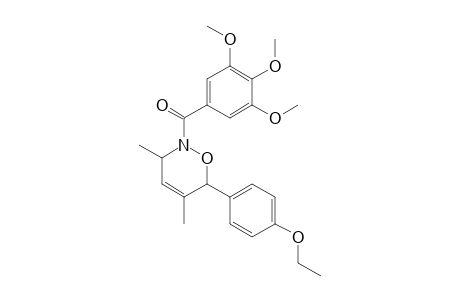 3,5-DIMETHYL-6-(4-ETHOXYPHENYL)-N-(3,4,5-TRIMETHOXYBENZOYL)-3,6-DIHYDRO-1,2-OXAZINE