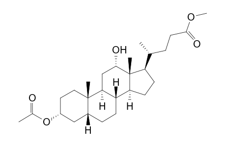 5β-Cholanic acid-3α, 12α-diol 3-acetate methyl ester