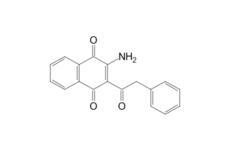 2-Amino-3-(1-oxo-2-phenylethyl)naphthalene-1,4-dione