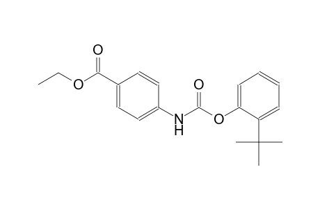 Benzoic acid, 4-(2-tert-butylphenoxycarbonylamino)-, ethyl ester