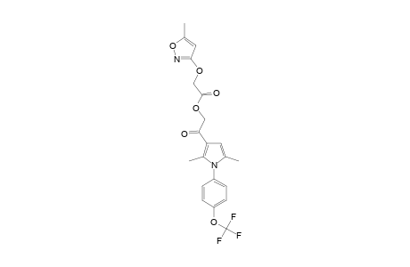 (5-METHYLISOXAZOL-3-YLOXY)-ACETIC-ACID-2-[2,5-DIMETHYL-1-(4-TRIFLUOROMETHOXYPHENYL)-1H-PYRROL-3-YL]-2-OXO-ETHYLESTER