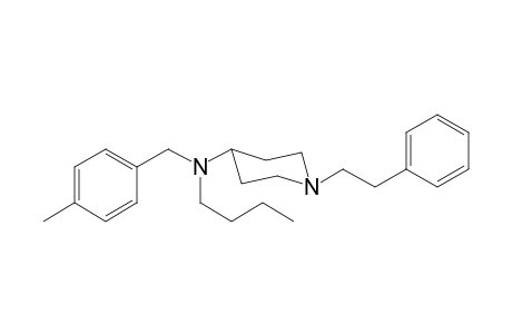 N-Butyl-N-(4-methylbenzyl)-1-(2-phenylethyl)piperidin-4-amine