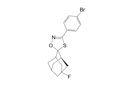 (E)-5-Fluoro-3'-(4-bromophenyl)adamantane-2-spiro-5'-(delta.(2)-1',4',2'-oxathiazoline)
