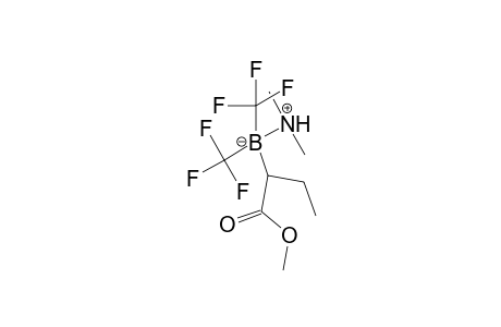 Butanoic acid, 2-[dimethylammoniobis(trifluoromethyl)borinato]-, methyl ester