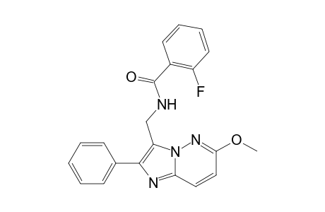 3-(2-Fluorobenzamidomethyl)-6-methoxy-2-phenylimidazo[1,2-b]pyridazine