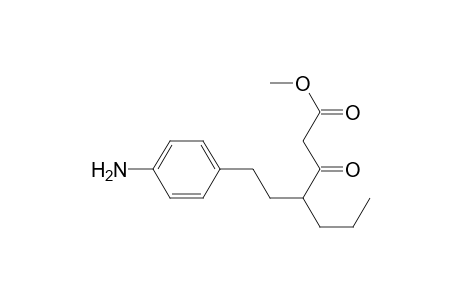 Methyl 4-[2-(4-aminophenyl)ethyl]-3-oxoheptanoate