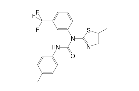 1-(5-Methyl-4,5-dihydro-1,3-thiazol-2-yl)-3-(4-methylphenyl)-1-[3-(trifluoromethyl)phenyl]urea