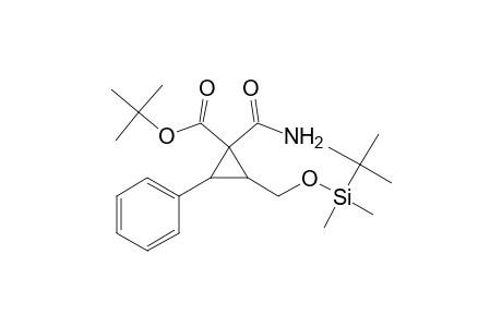 2-[[tert-butyl(dimethyl)silyl]oxymethyl]-1-carbamoyl-3-phenyl-1-cyclopropanecarboxylic acid tert-butyl ester