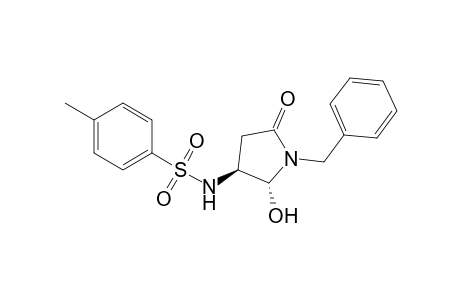 4-Methyl-N-[(2R,3S)-2-oxidanyl-5-oxidanylidene-1-(phenylmethyl)pyrrolidin-3-yl]benzenesulfonamide