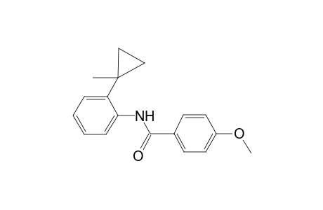 4-Methoxy-N-[2-(1-methylcyclopropyl)phenyl]benzamide