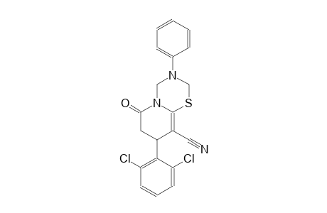 2H,6H-pyrido[2,1-b][1,3,5]thiadiazine-9-carbonitrile, 8-(2,6-dichlorophenyl)-3,4,7,8-tetrahydro-6-oxo-3-phenyl-