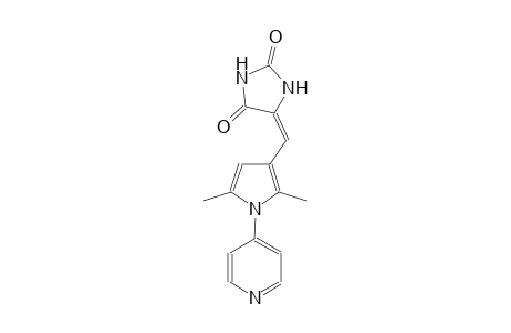 (5E)-5-{[2,5-dimethyl-1-(4-pyridinyl)-1H-pyrrol-3-yl]methylene}-2,4-imidazolidinedione