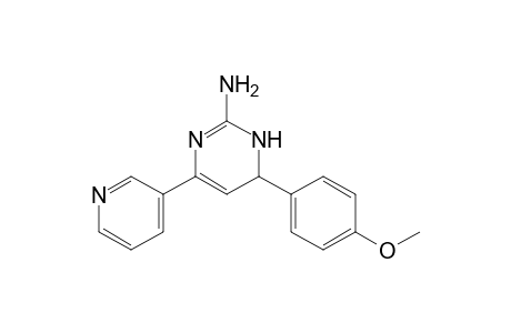 4-(4-methoxyphenyl)-6-(3-pyridinyl)-1,4-dihydropyrimidin-2-amine